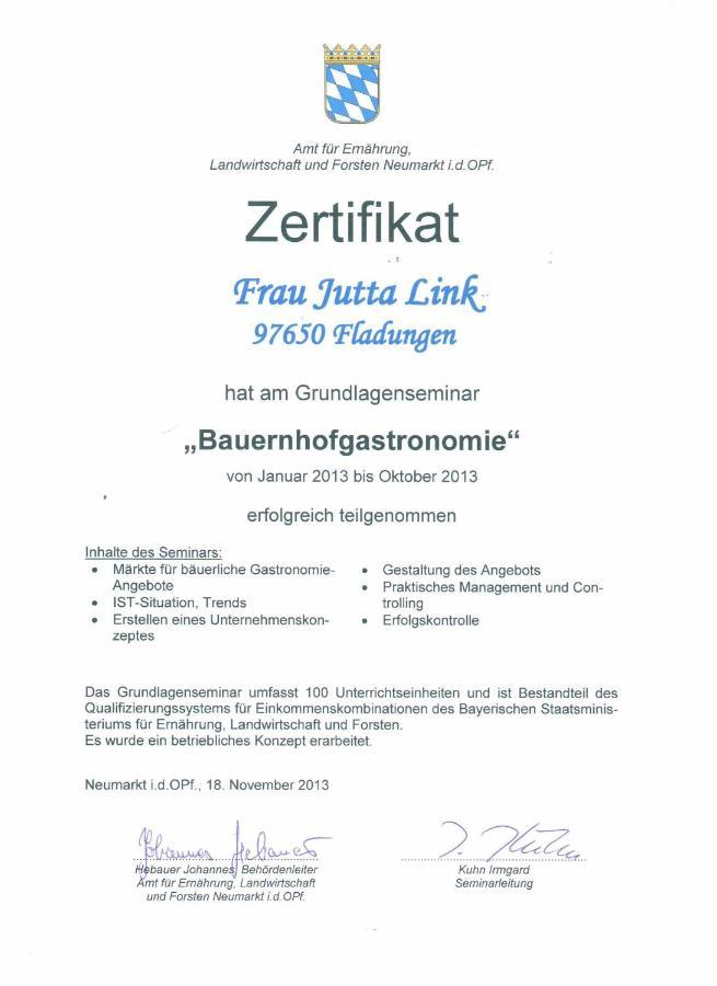 Gaestehaus Jutta / Pension Link 弗拉敦根 外观 照片